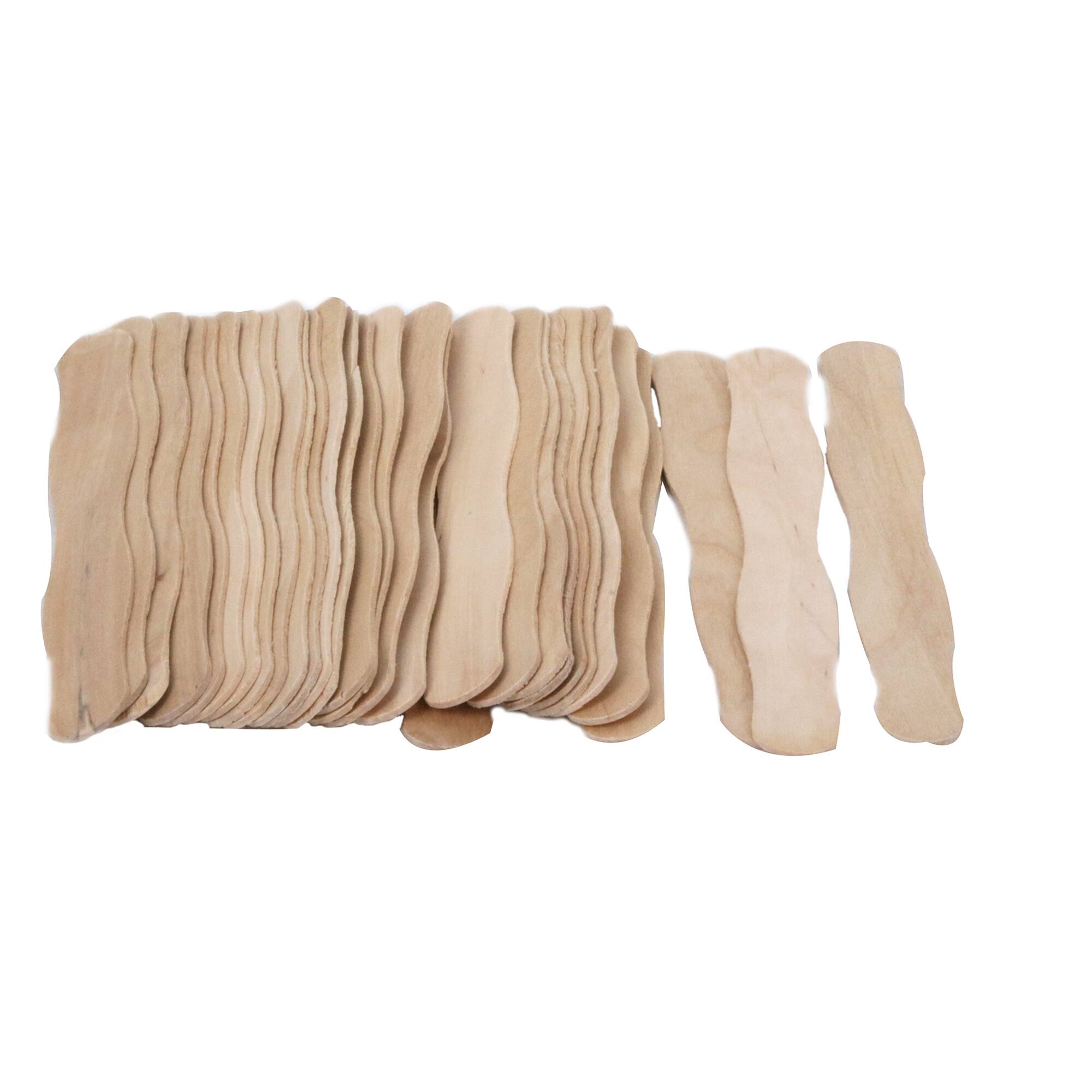 12 Packs: 30 ct. (360 total) Wavy Jumbo Wood Craft Sticks by Creatology®